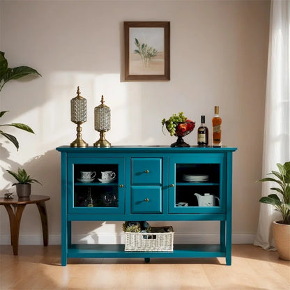 52 Sideboard Storage with Adjustable Shelves,Sideboard Buffet Cabinet