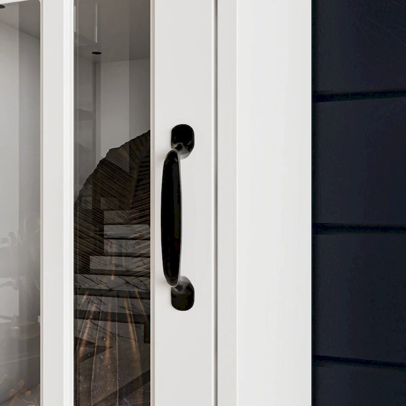 White Entertainment Unit with Multiple Storage Options Tempered Glass - 96.9