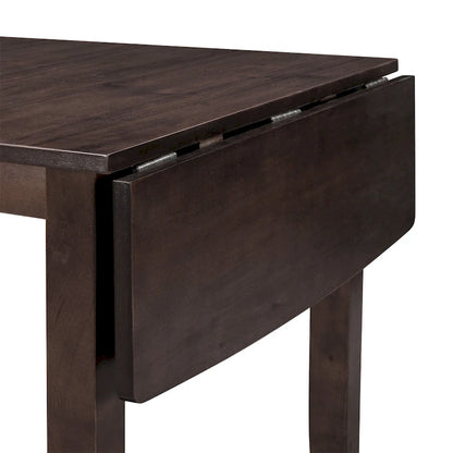 Merax 3-Piece Wood Drop Leaf Breakfast Nook Dining Table Set