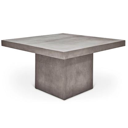 Mixx - Una 59 Square Counter Height Dining Table - Dark Grey