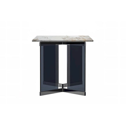 Oryn Rectangular Dining Table with Glass/Sintered Stone Top