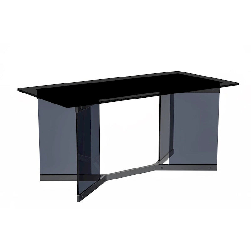 Oryn Rectangular Dining Table with Glass/Sintered Stone Top