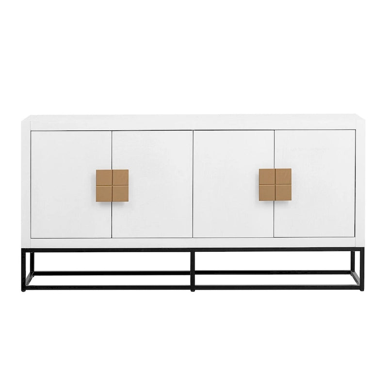 Modern Sideboard with Unique Support Legs and Adjustable Shelves
