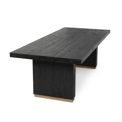 Classic Home Lynx 94 Reclaimed Pine Wood Dining Table - 94Wx40Dx30H