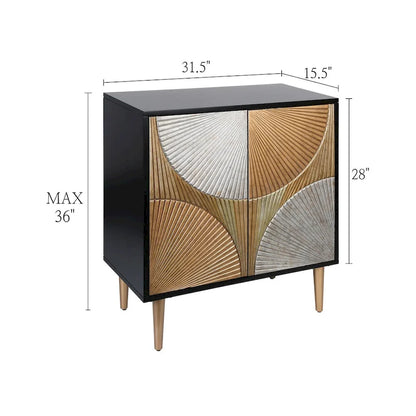 2-Door Accent Cabinet Bar Storage Sideboard Dining Room Buffets Bedroom Living room - 36 H x 31.5 W x 15.5D
