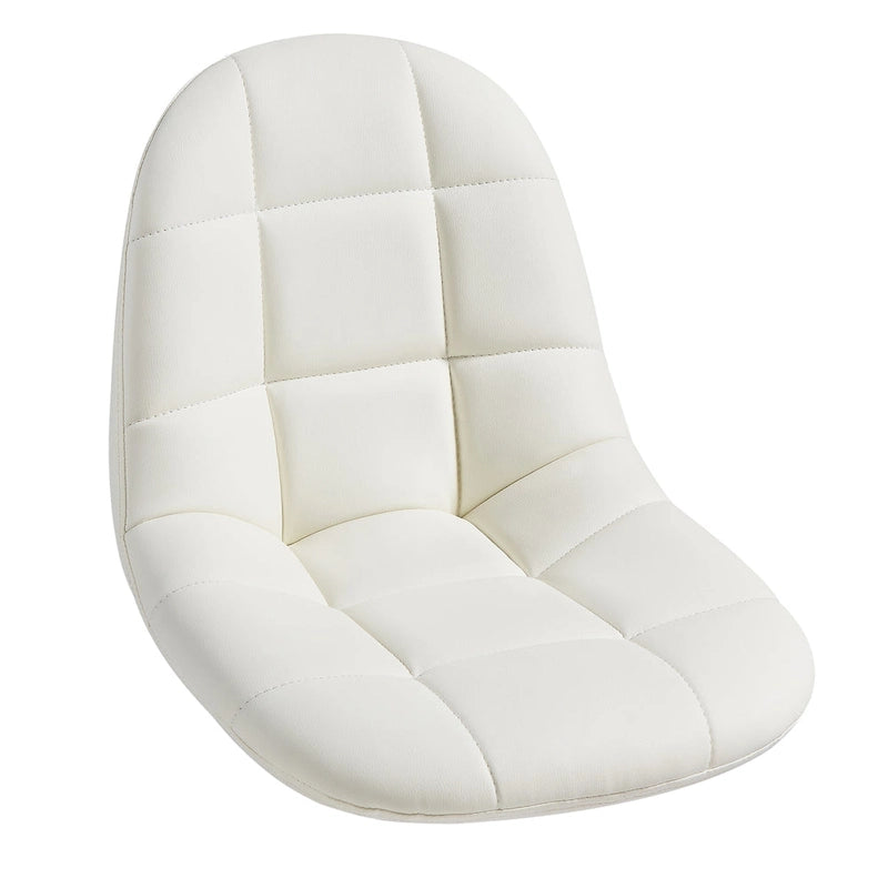 Javlergo Armless Home Office Chair, Height Adjustable Computer Desk Chair with Wheels