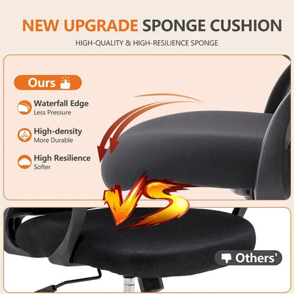 Drafting Tall Office Chair Ergonomic High Desk Chair with Flip-up Armrests