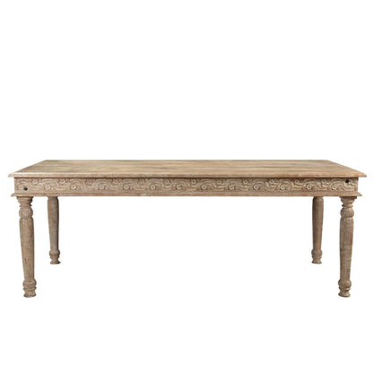 Driftwood Carved Dining Table - 83' - 83