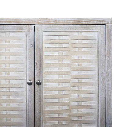 4 Door Wooden Cabinet Sideboard for Living Room