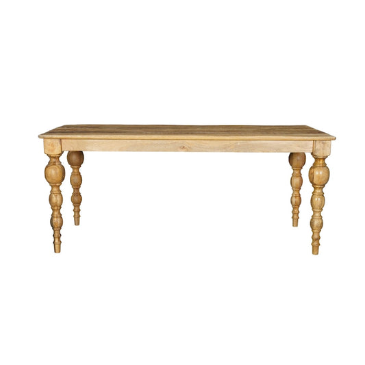 Ava 72 Carved Solid Wood Dining Table - 72 W